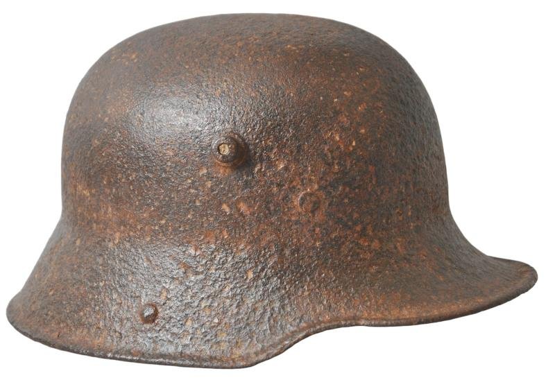 WW1 German Relic Battle Damaged Helmet — image 3