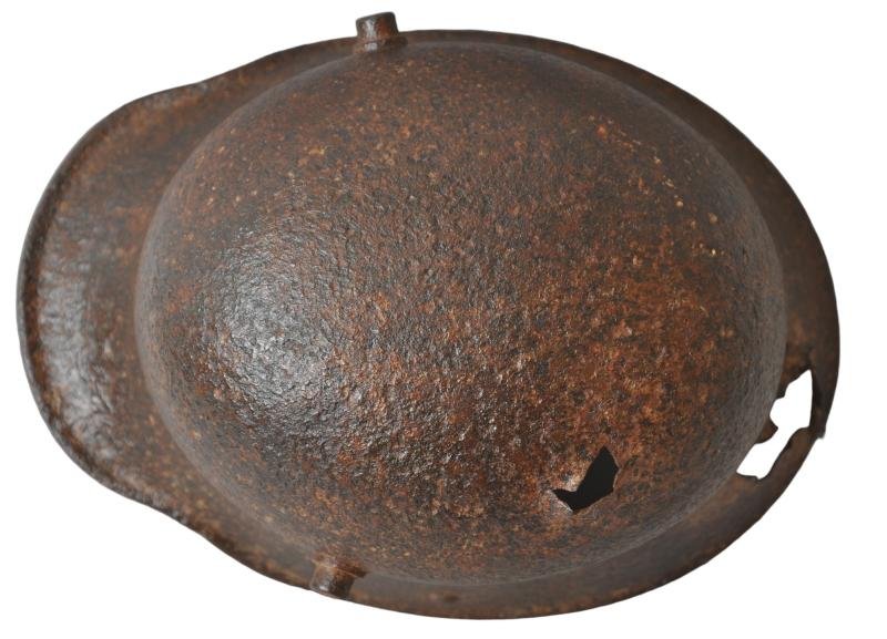 WW1 German Relic Battle Damaged Helmet — image 5