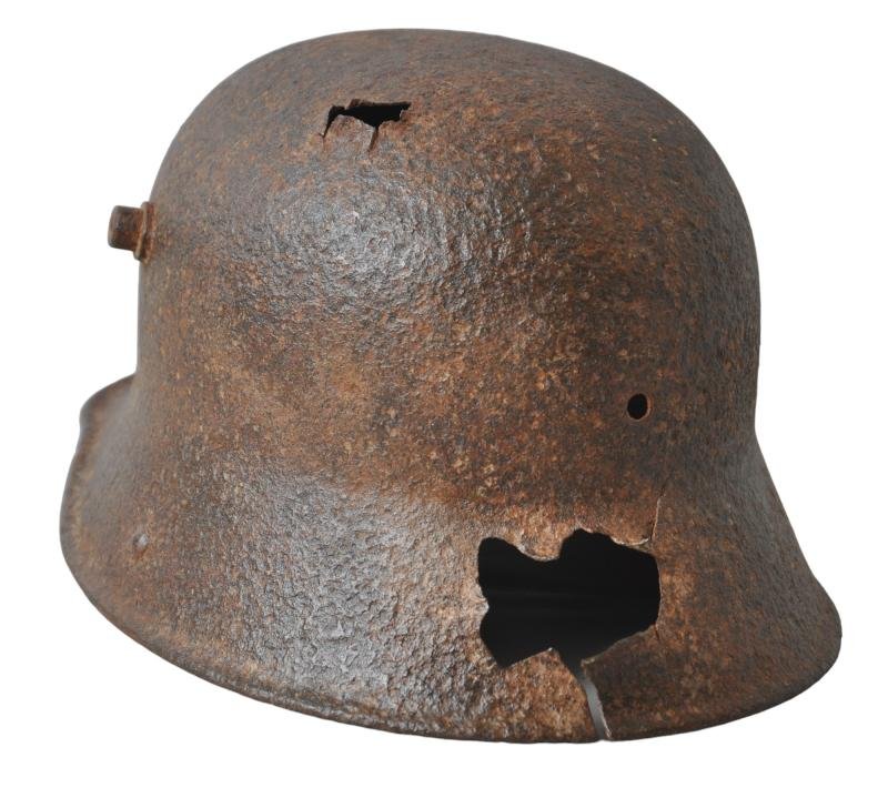 WW1 German Relic Battle Damaged Helmet — image 6