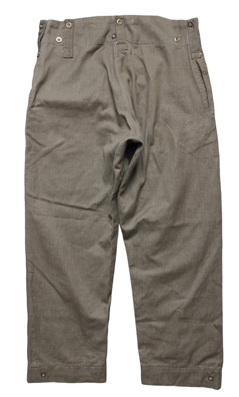 WW2 British '37 Pattern Denim Battledress Trousers — image 4