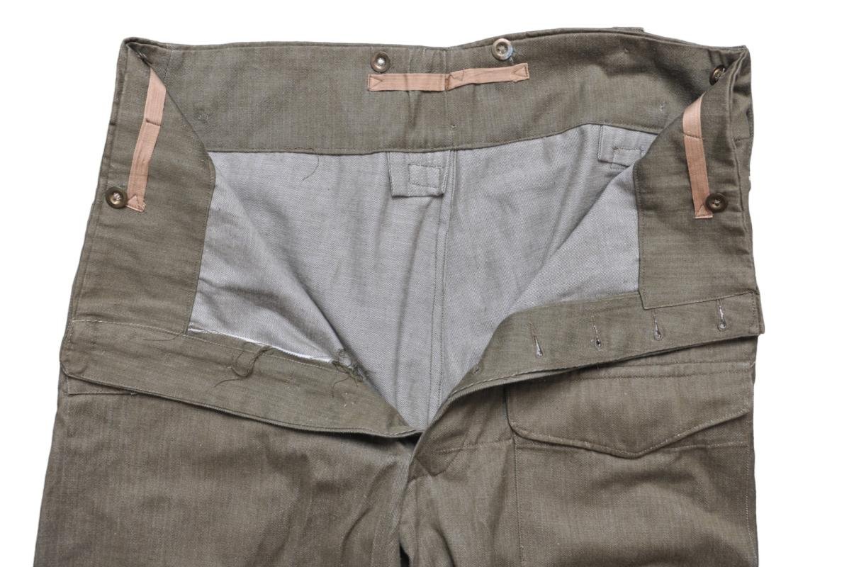 WW2 British '37 Pattern Denim Battledress Trousers — image 6
