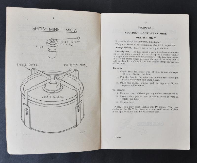 'Mines & Booby Traps 1943' - Military Training Pamphlet — image 2