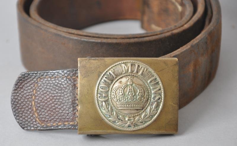 WW1 German Belt & Buckle Of Prussia — image 6