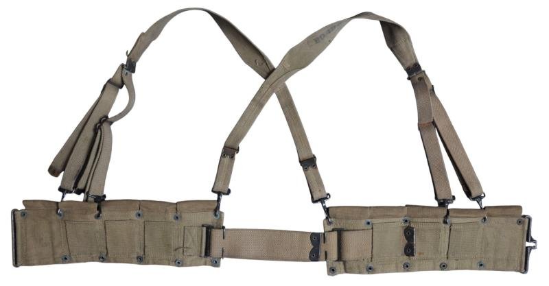 WW2 US Garand Belt & Suspenders Set 1942/43 — image 2