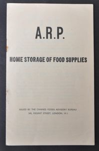 ARP- Home Storage Of Food Supplies
