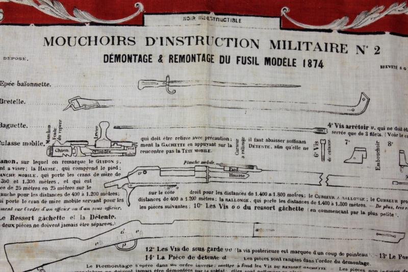 WW1 French 'Mouchoirs D'Instruction Militaire' No.2 ( M1874 Rifle ) — image 6
