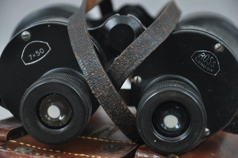 WW2 British 7X50 Binoculars & Case 1940 — image 7