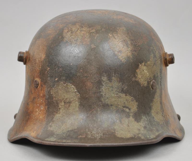 WW1 German M17 Splotch Camouflage Helmet — image 2