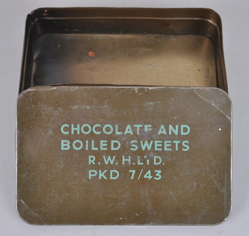 WW2 British Chocolate & Boiled Sweets Tin - July 1943 — image 2
