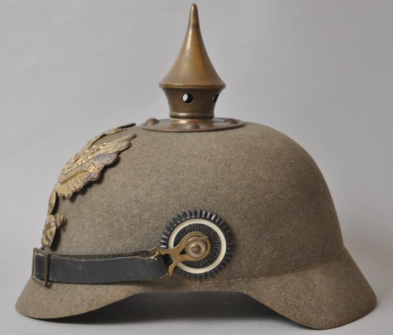 WW1 German Ersatz Felt Pickelhaube Of Prussia — image 2