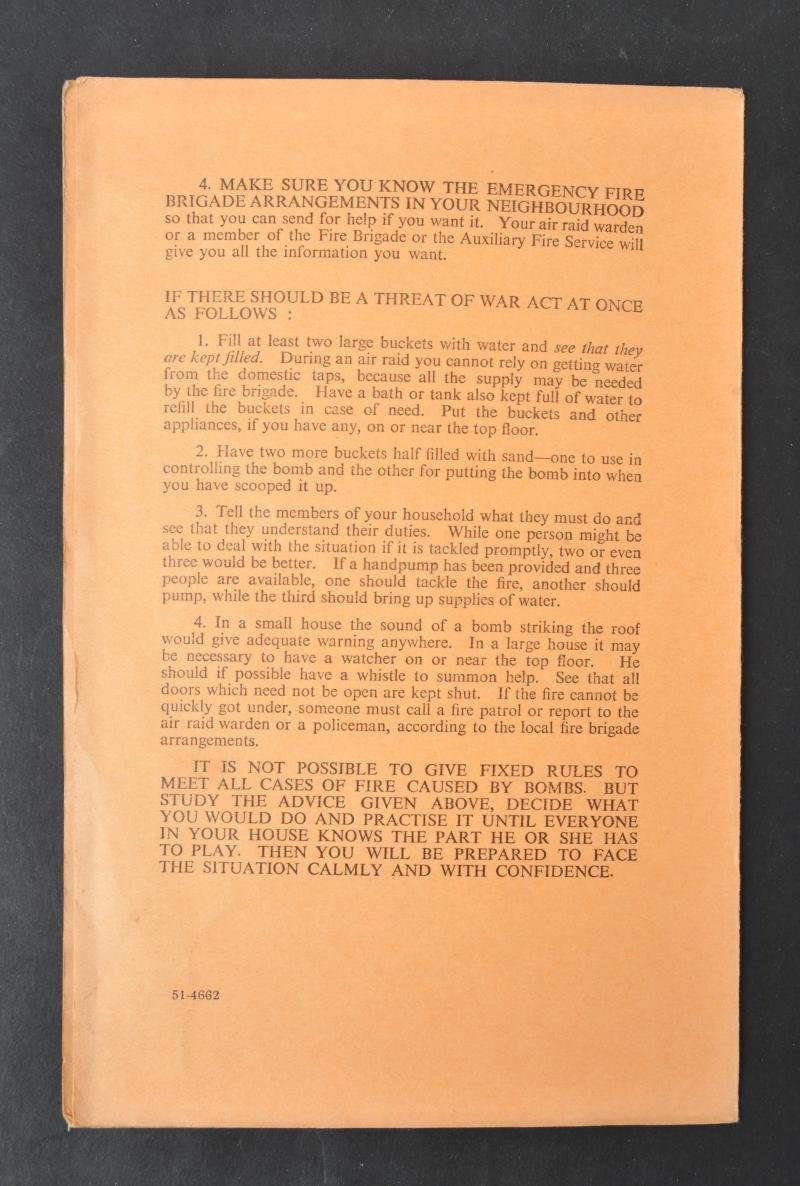 Fire Precautions In War Time - August 1939 — image 3