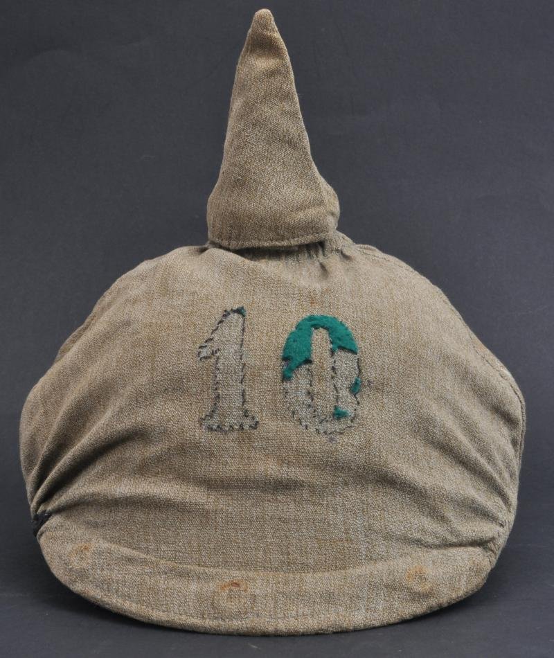 WW1 German 10th Inf. Regt Private Purchase Pickelhaube Cover — image 2