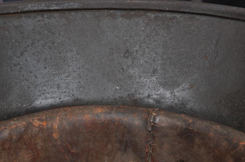 WW2 German M35 Double Decal Luftwaffe Helmet With Cut Chinstrap — image 9