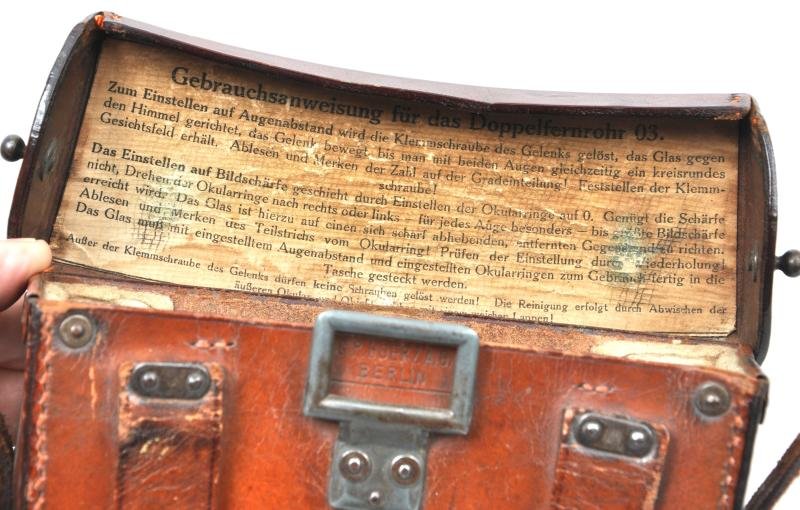 WW1 German ' Doppelfernrohrer ' In Correct 03 Case — image 5