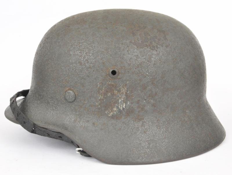 WW2 German M35 Helmet With Thick Textured Camouflage — image 2