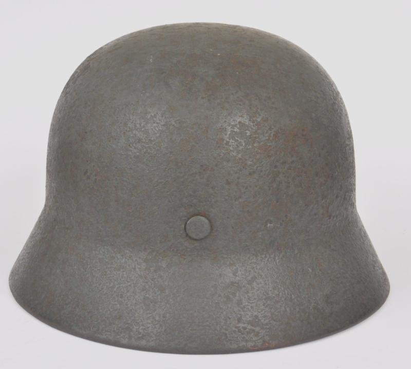 WW2 German M35 Helmet With Thick Textured Camouflage — image 5