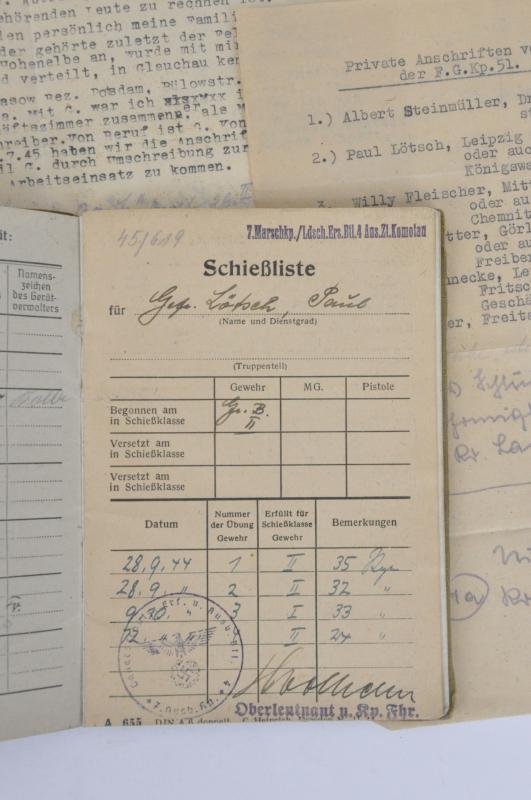 WW2 German Army Soldbuch 1944 - Machine Gun Battln , Fortress Unit 72 — image 8