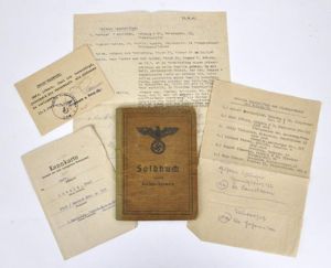 WW2 German Army Soldbuch 1944 - Machine Gun Battln , …