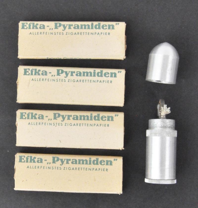 WW2 German Cigarette Papers & Lighter — image 2