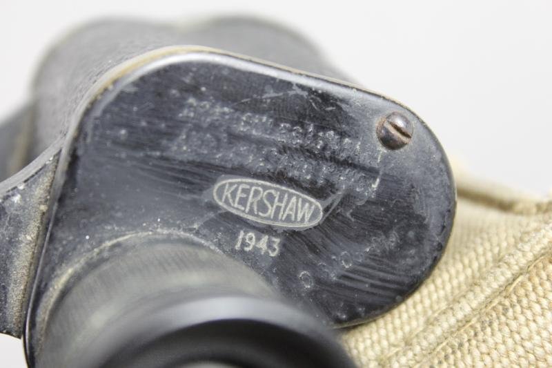 WW2 British Army Binoculars In Webbing Case 1942/43 — image 4