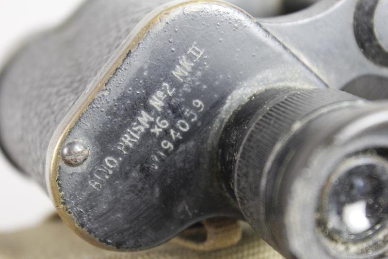 WW2 British Army Binoculars In Webbing Case 1942/43 — image 5