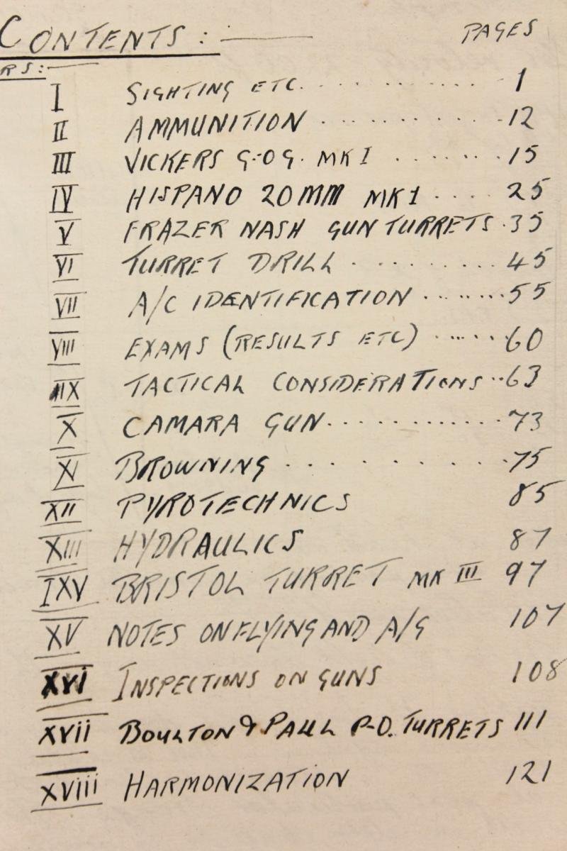 Battle of Britain Period Air Gunners Course Notes - September 1940 — image 5
