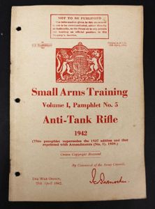 WW2 Small Arms Training Pamphlet - GRENADE 1942
