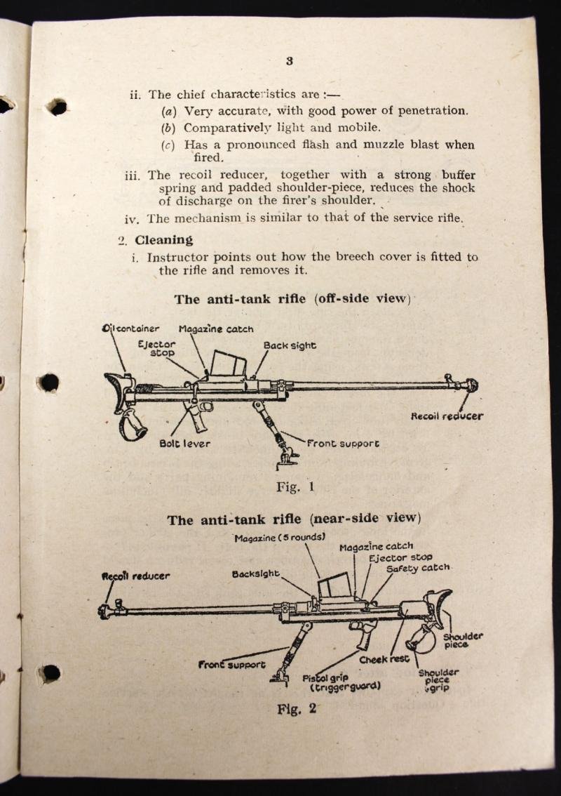 WW2 Small Arms Training Pamphlet - ANTI-TANK RIFLE 1942 — image 2