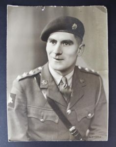 WW2 British Airborne R.A.S.C Officer Studio Photograph