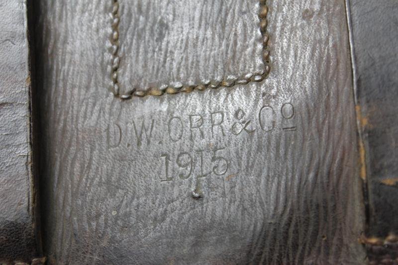 WW1 British Folding Saw In Leather Case 1915 Dated — image 4