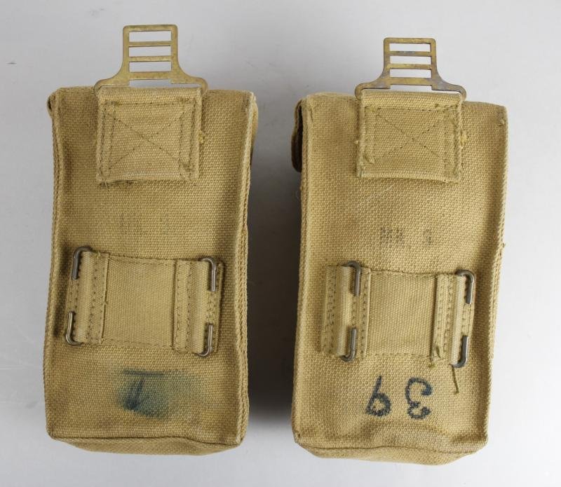 WW2 Canadian Pair Basic Pouches 1943 — image 2
