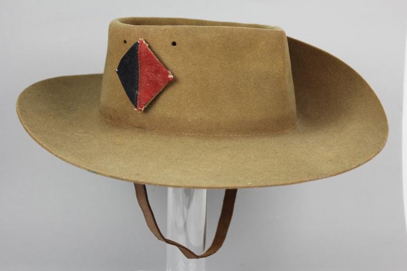 WW2 British Jungle Slouch Hat 1942 - Royal Artillery 36th Division — image 4