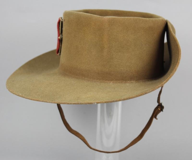 WW2 British Jungle Slouch Hat 1942 - Royal Artillery 36th Division — image 6