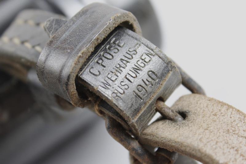 WW2 German Dienstglas & Bakelite Case With Shoulder Strap - 1940 Dated — image 6