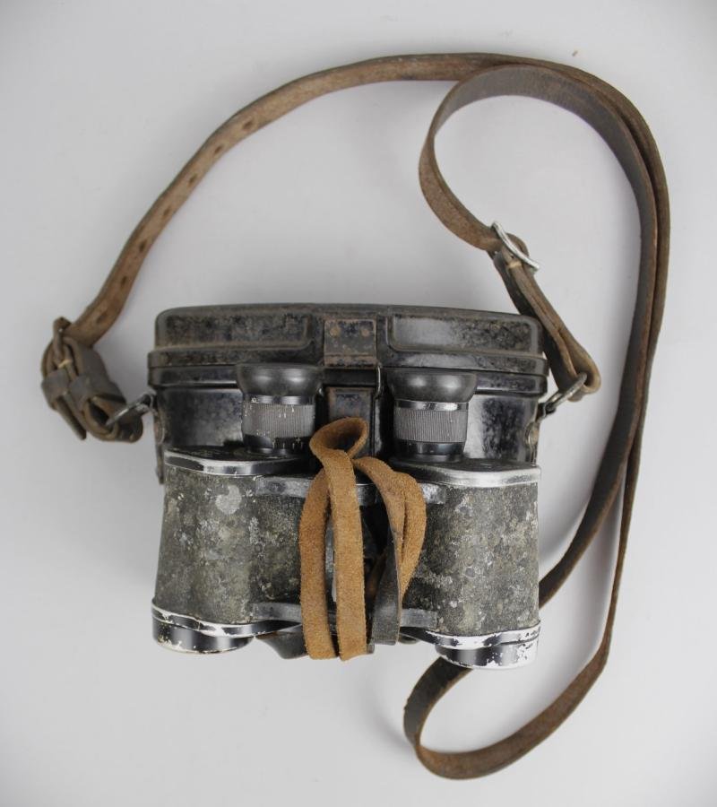 WW2 German Dienstglas & Bakelite Case With Shoulder Strap - 1940 Dated — image 7