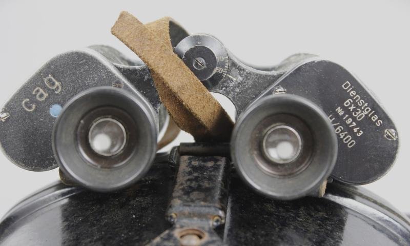 WW2 German Dienstglas & Bakelite Case With Shoulder Strap - 1940 Dated — image 8