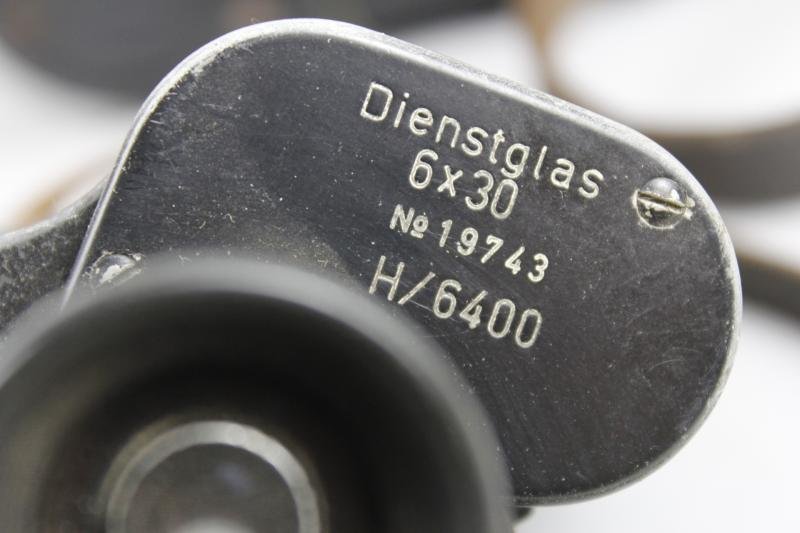 WW2 German Dienstglas & Bakelite Case With Shoulder Strap - 1940 Dated — image 9