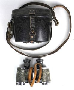 WW2 German Dienstglas & Bakelite Case With Shoulder Strap - …