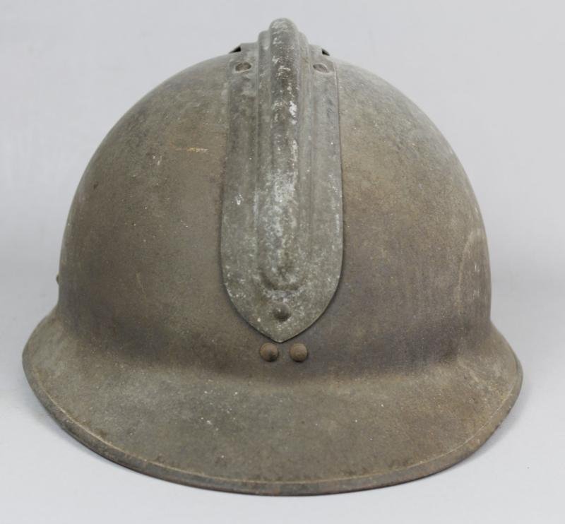 WW2 French Colonial Infantry Troops Adrian Helmet — image 2