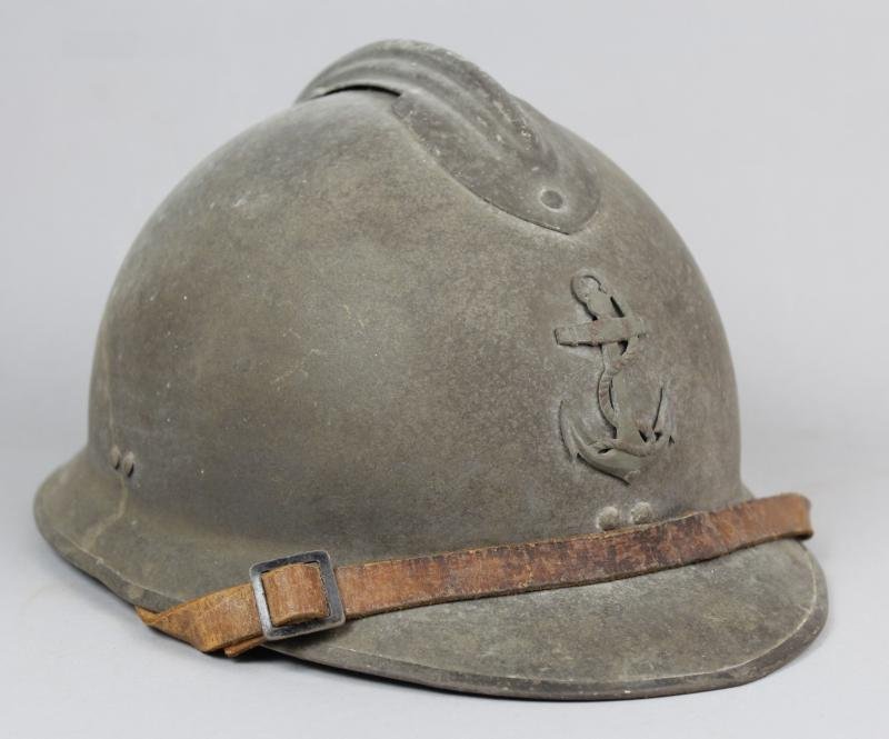 WW2 French Colonial Infantry Troops Adrian Helmet — image 4