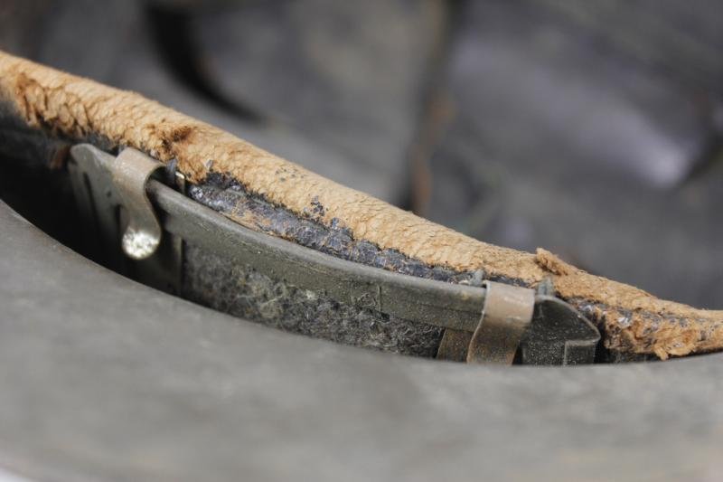 WW2 French Colonial Infantry Troops Adrian Helmet — image 6