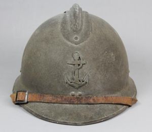 WW2 French Colonial Infantry Troops Adrian Helmet