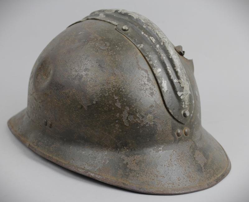 WW2 French 'Fall of France' Battle Damaged M26 Adrian Helmet — image 2