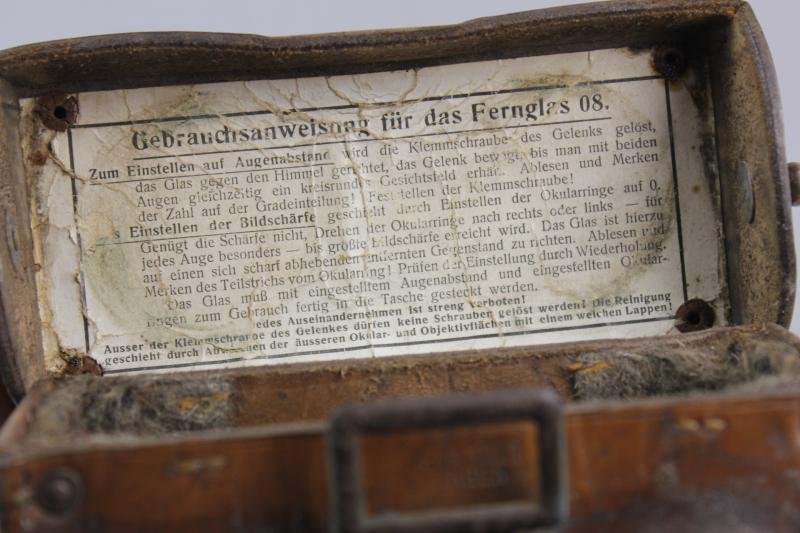 WW1 German Fernglas '08 With Carrying Case — image 7