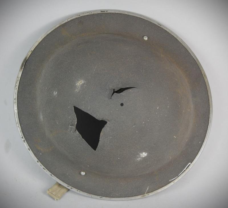 WW2 British Blast Damaged MkII Helmet — image 9