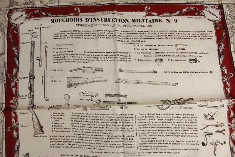 WW1 French 150th Inf Reg 'Mouchoirs D'Instruction Militaire' No.9 ( M1886 Rifle ) — image 2