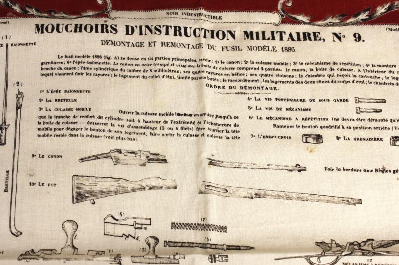WW1 French 150th Inf Reg 'Mouchoirs D'Instruction Militaire' No.9 ( M1886 Rifle ) — image 4