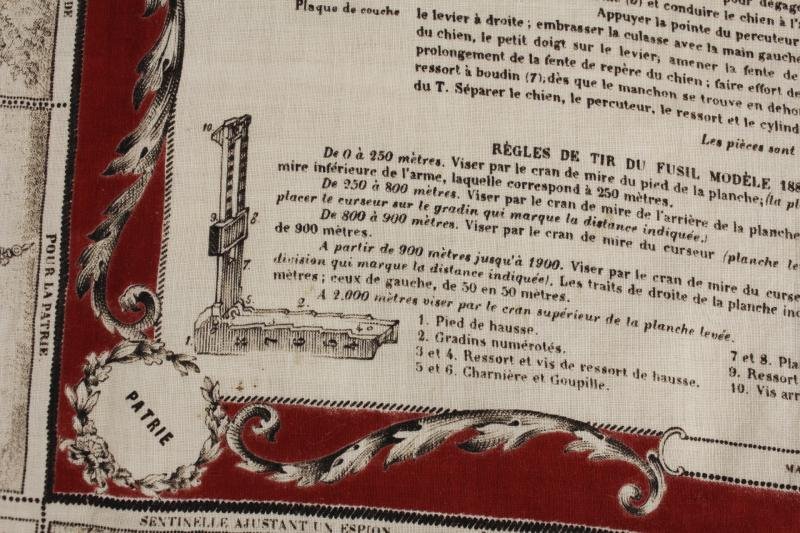 WW1 French 150th Inf Reg 'Mouchoirs D'Instruction Militaire' No.9 ( M1886 Rifle ) — image 5