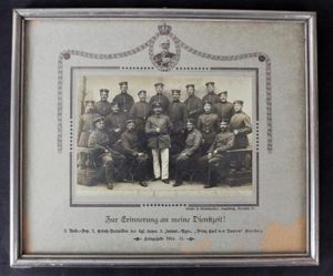 WW1 German Framed Photograph ' Royal Bavarian Infantry Regiment 3' …