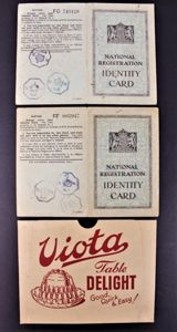 WW2 Ration Book Case & Identity Cards Barton-On-Sea Hampshire & …